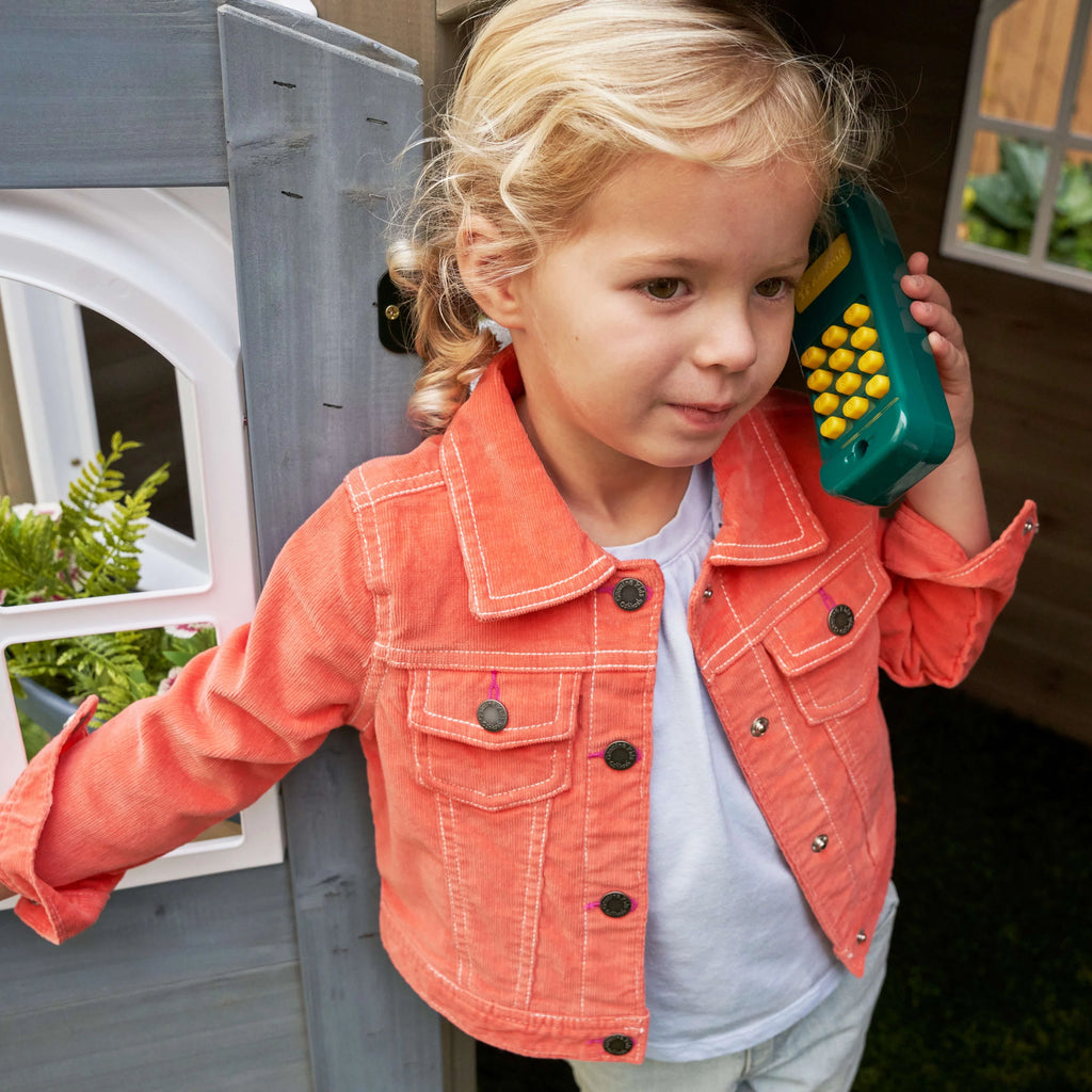 Wooden Outdoor Playhouse with Kitchen S227