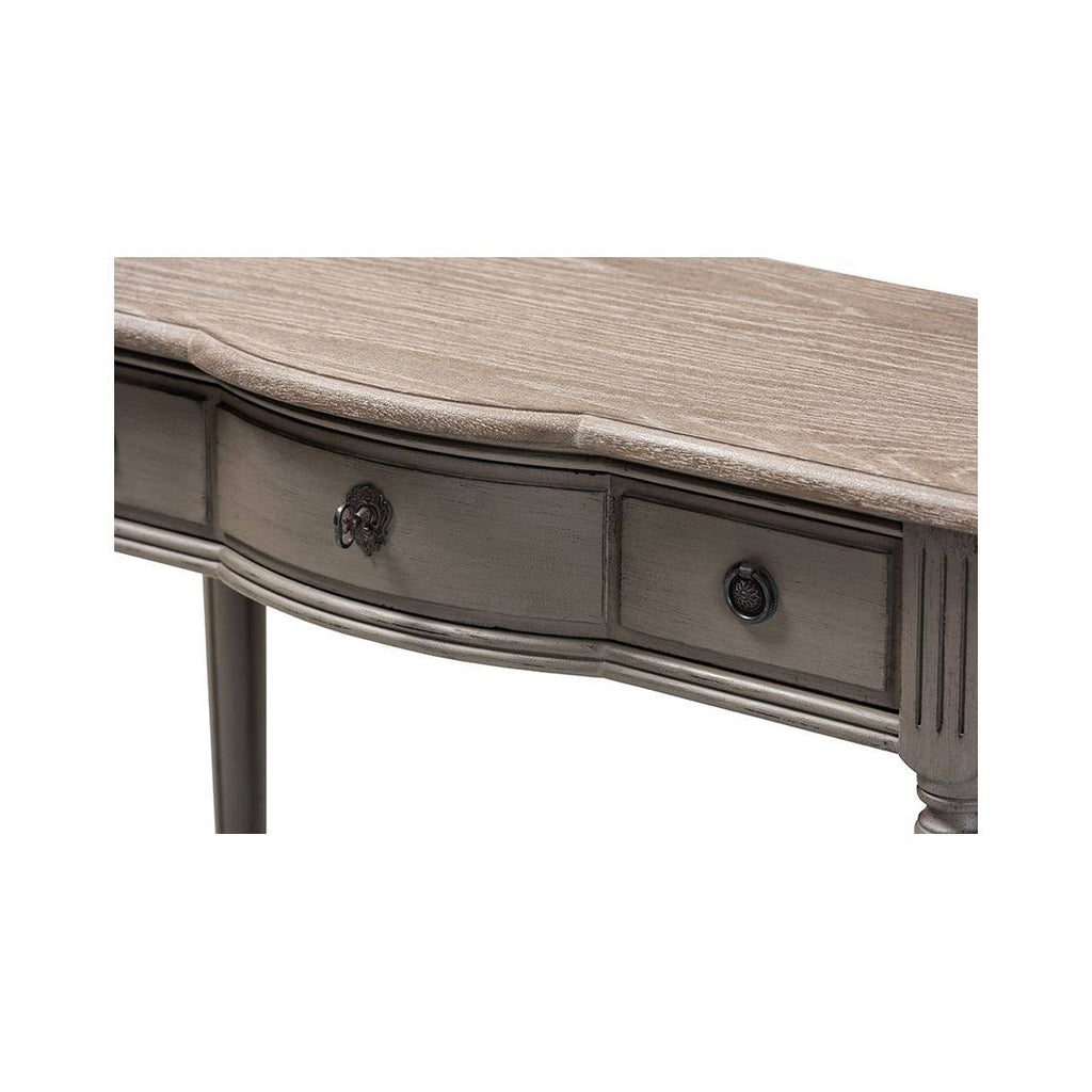 Gray 1-Drawer Wood Console Table I669