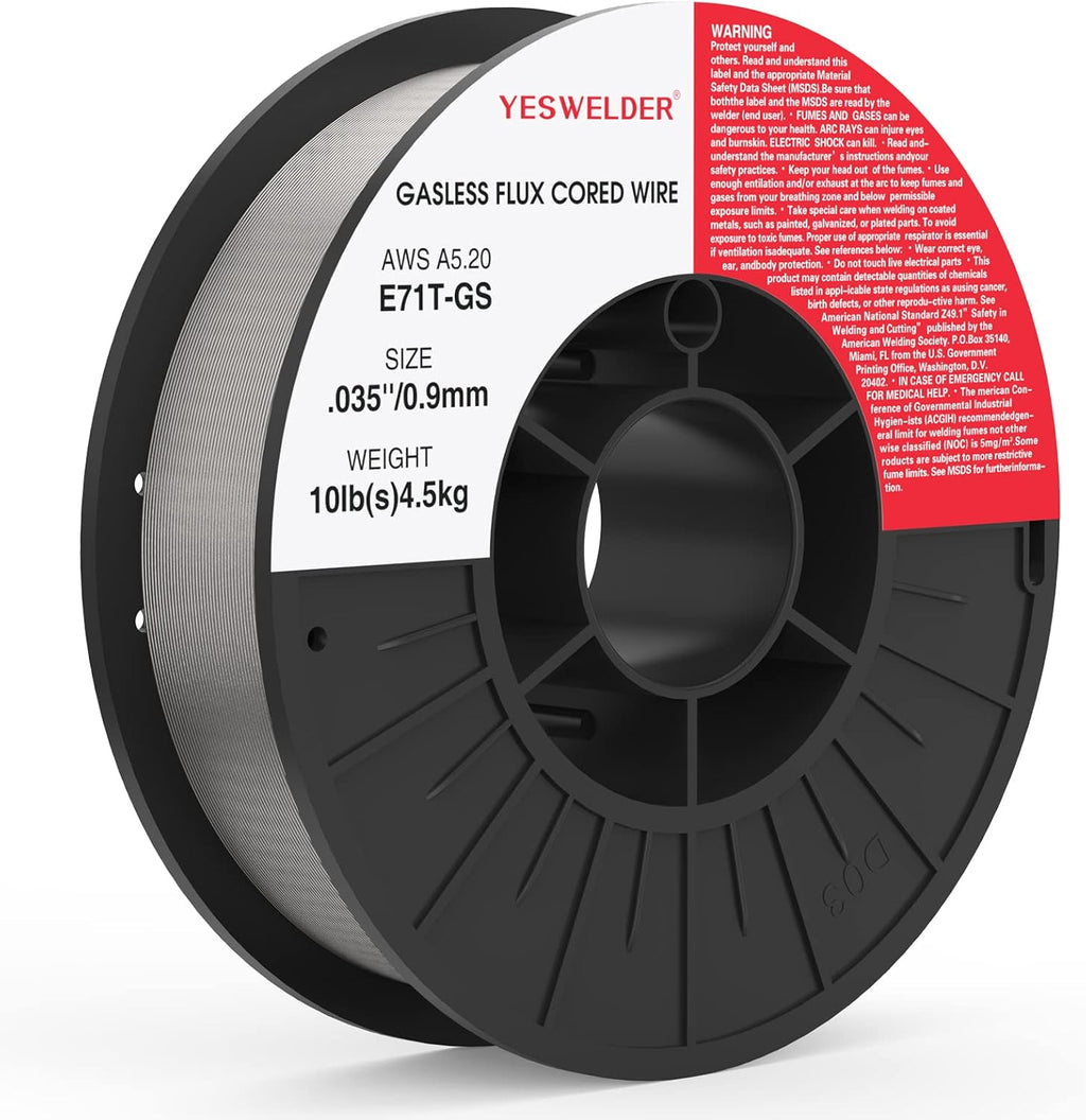 Flux Core Mig Wire, Mild Steel, .035 Diameter, 10-Pound Spool Pack of 2 P347