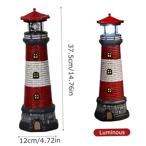 Solar Lighthouse Decorative LED Rotating Lamp J824185