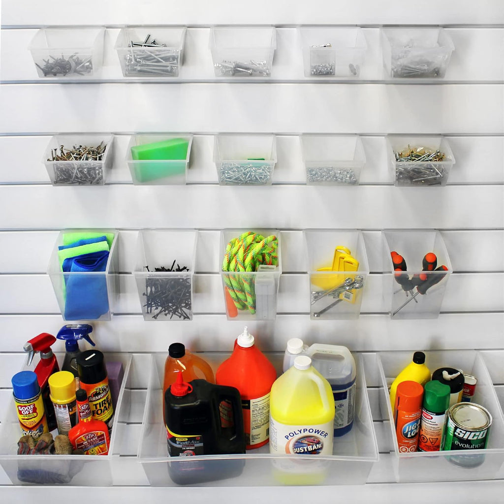 18-Piece Storage Bin Kit for PVC Slatwall J253088