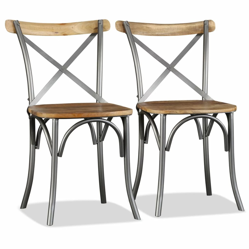 Dining Chairs 2 pcs Solid Mango Wood R43232