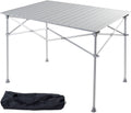 Portable Aluminum Folding Camping Table with Storage Bag H304604