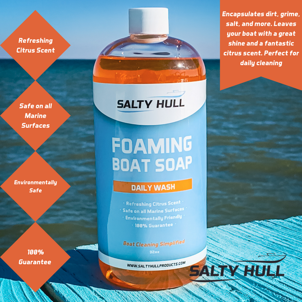 2 Bottles of Salty Hull Foaming Boat Soap T1437