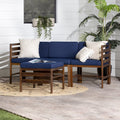 Navy 4 Piece Modular Patio Sectional V679