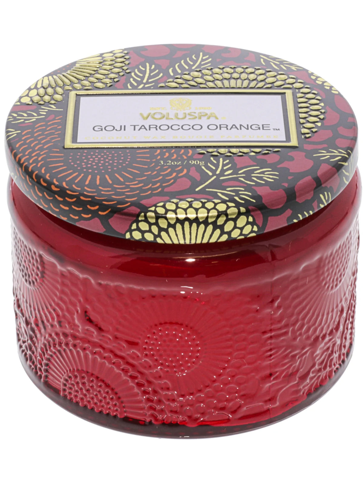 Goji And Tarocco Orange Glass Jar Candle S2077