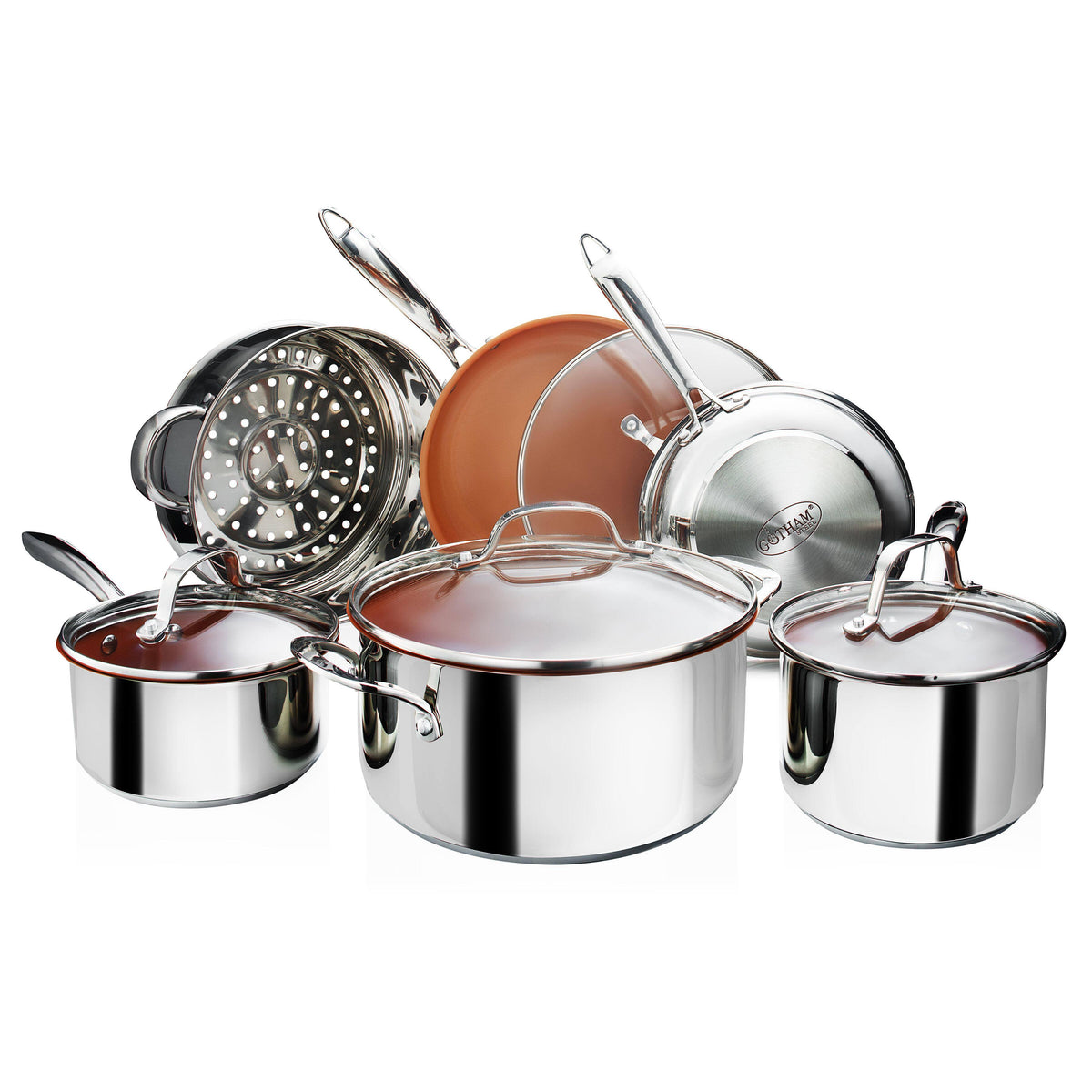 10-Piece Stainless Steel Cookware Set X535