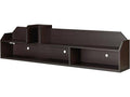 Walnut Wood Floating TV Stand Z642
