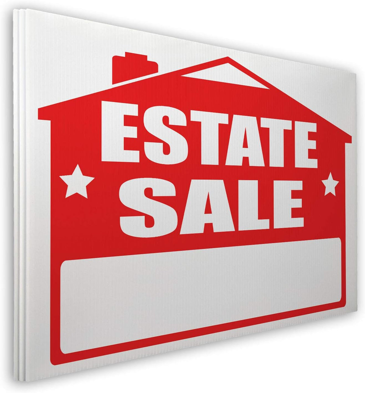 Estate Sale Yard Sign Kit, 24" W x 18" H CoroPlast, Double-Sided, Pack of 2 F766283