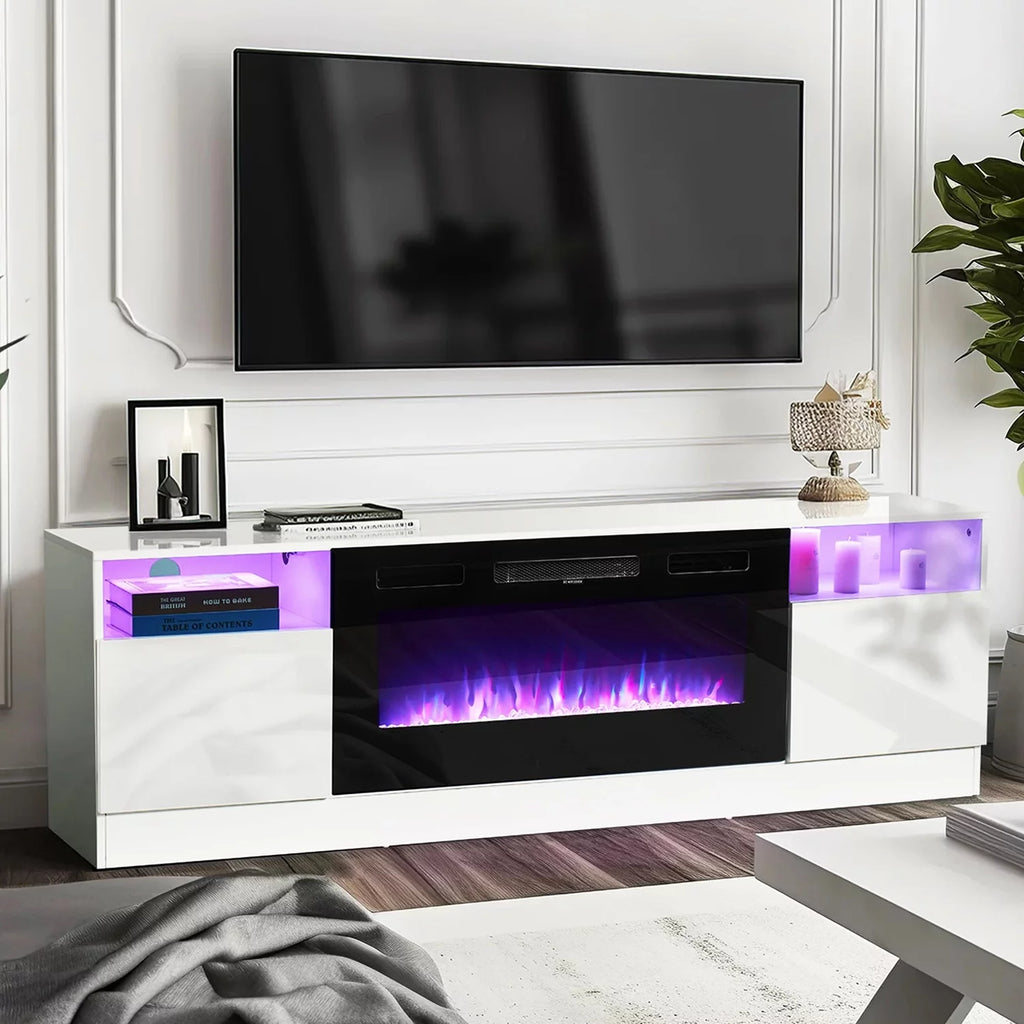 Black Fireplace TV Stand with 36'' Electric Fireplace N698650
