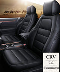 Black Leatherette Full Set Car Seat Covers A868429