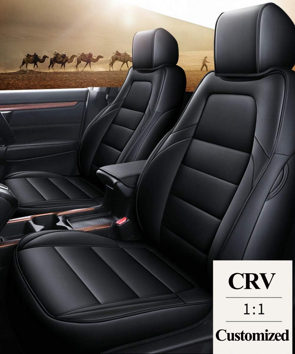 Black Leatherette Full Set Car Seat Covers A868429