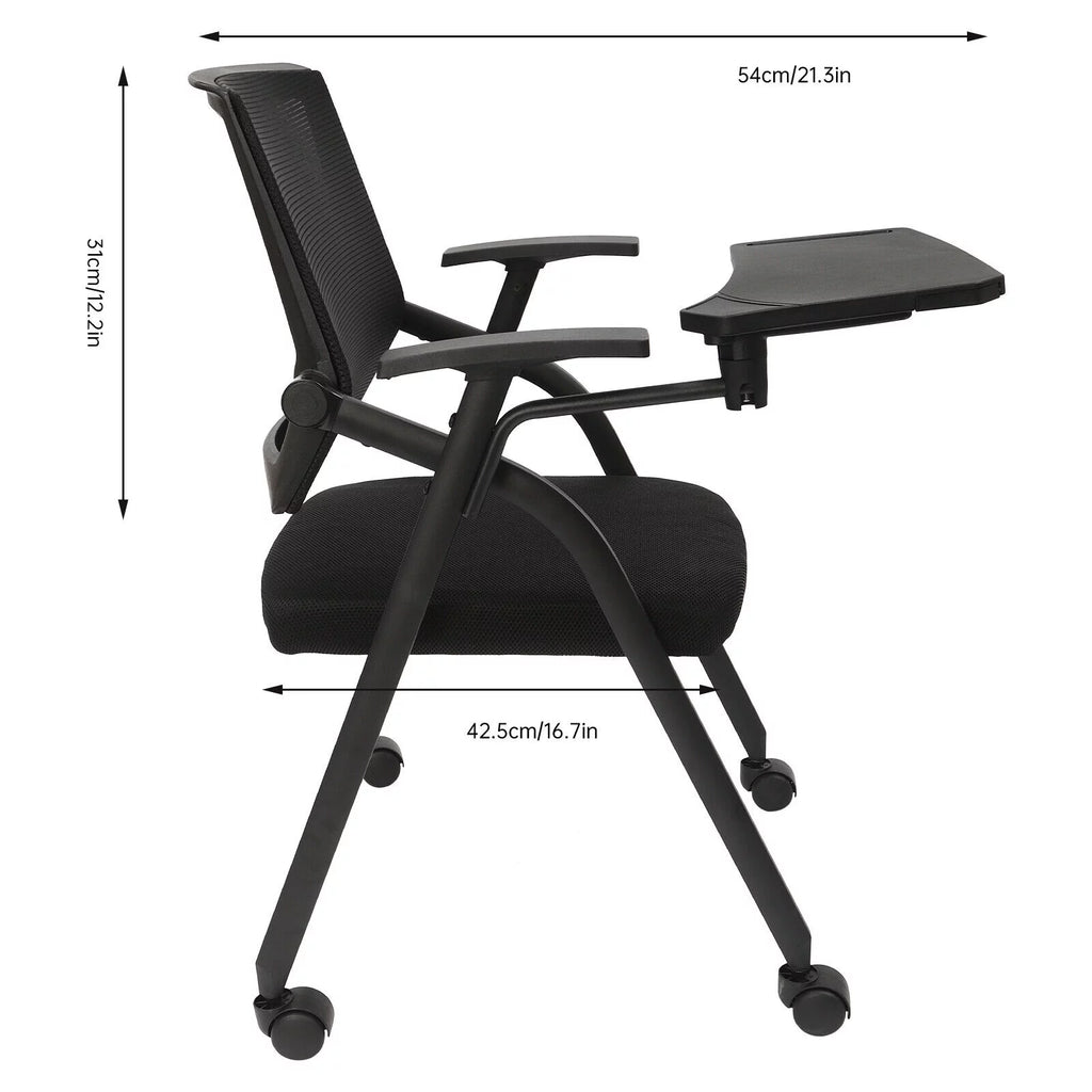 Office Reception Chair with Flip-Up Tablet Arm M3544