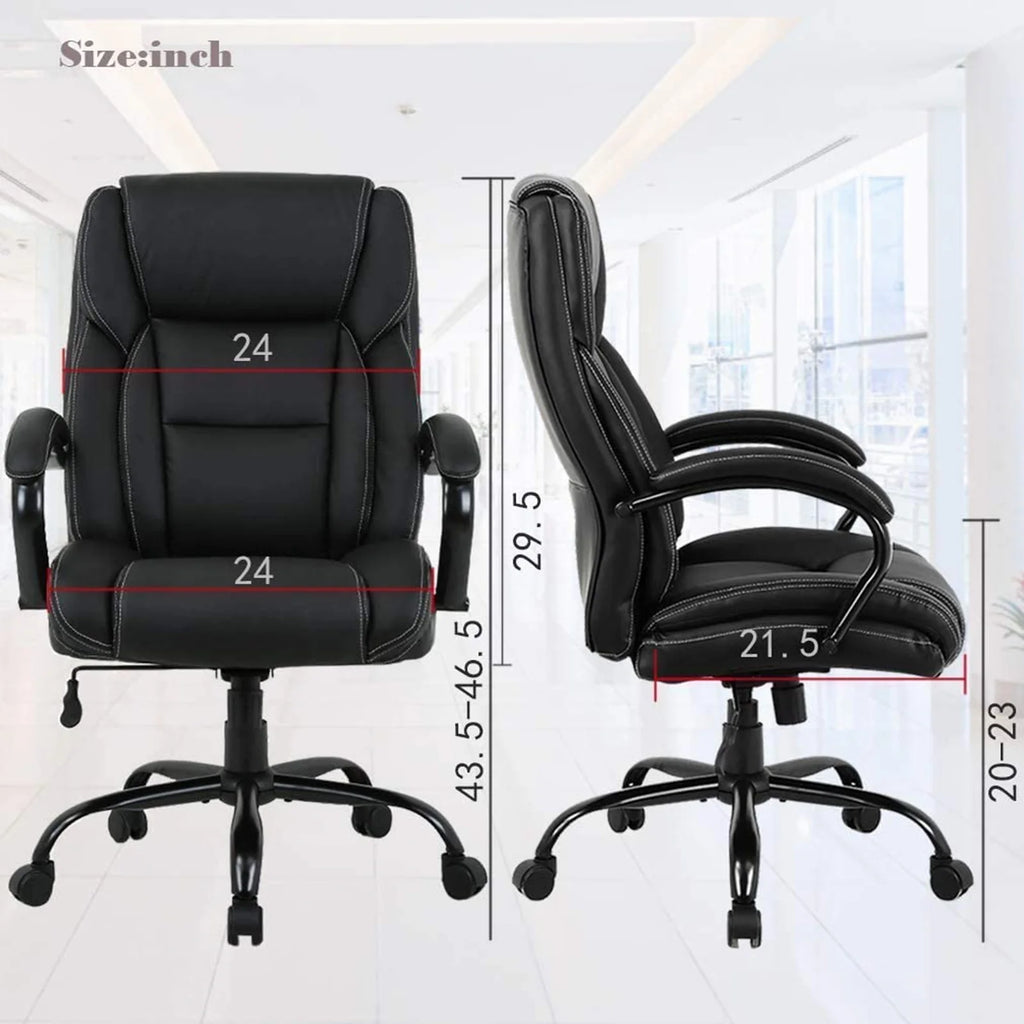 Black High Back PU Leather Executive Office Chair C595