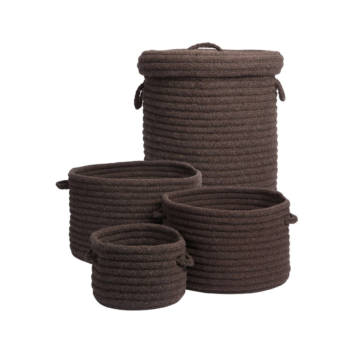 Braided Wool 4-Piece Basket Set T495