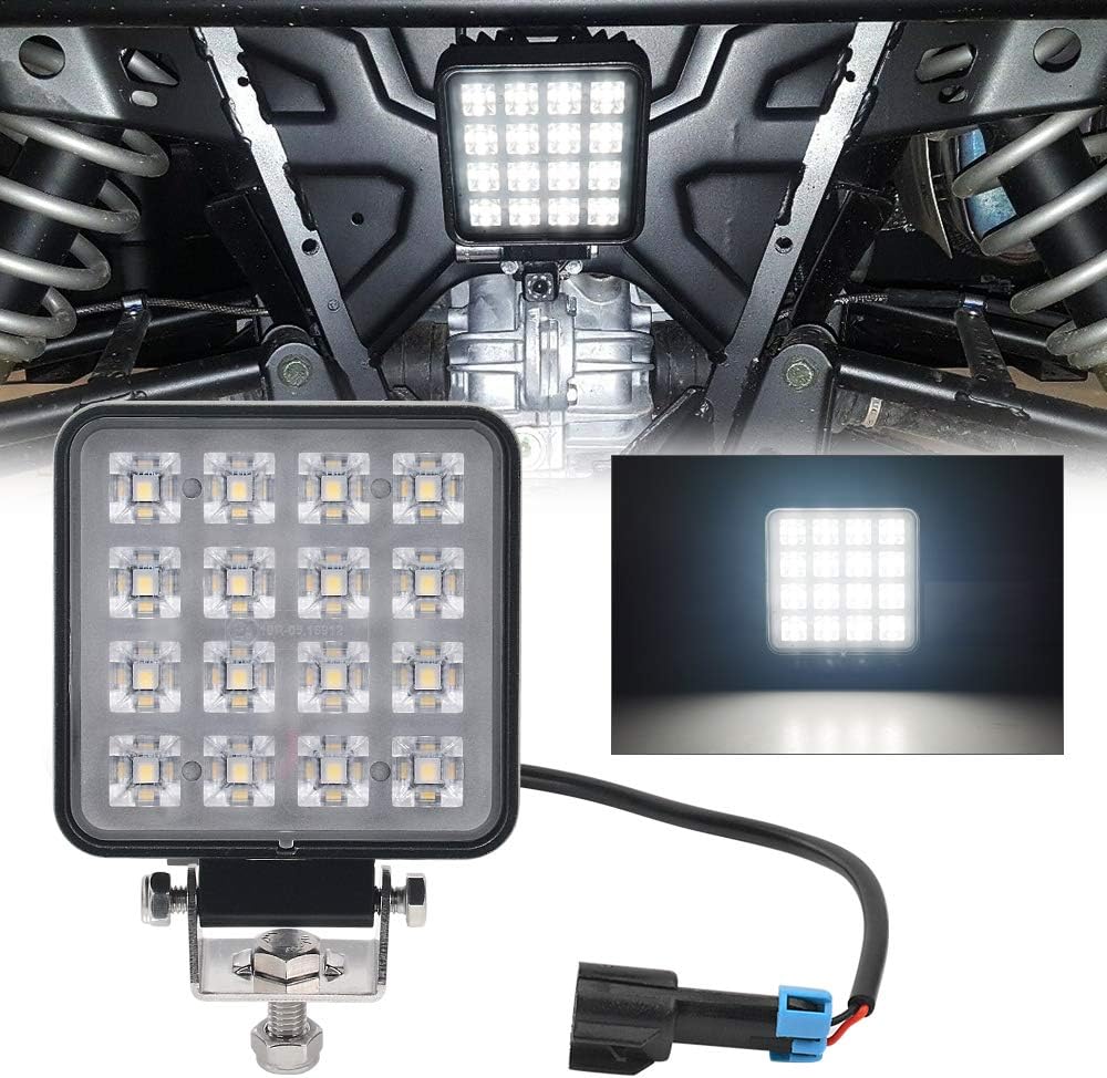 27W LED Backup Light for Polaris Ranger Crew 1000 XP Rear Below Cargo Reverse Flood Light Bar Pack of 2 J7008
