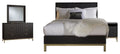 4 Piece King Bedroom Set with Nightstand S666