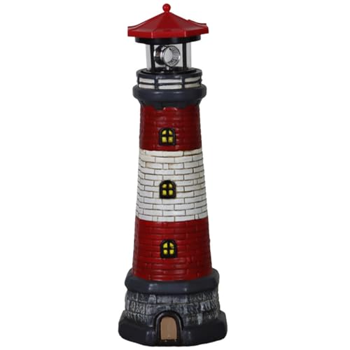 Solar Lighthouse Decorative LED Rotating Lamp J824185