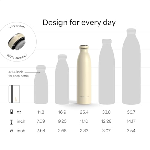 Stainless Steel Insulated Water Bottle 25.4oz V72653