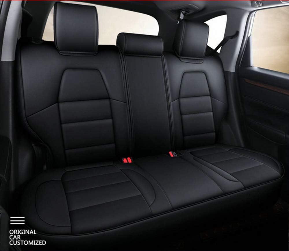 Black Leatherette Full Set Car Seat Covers A868429