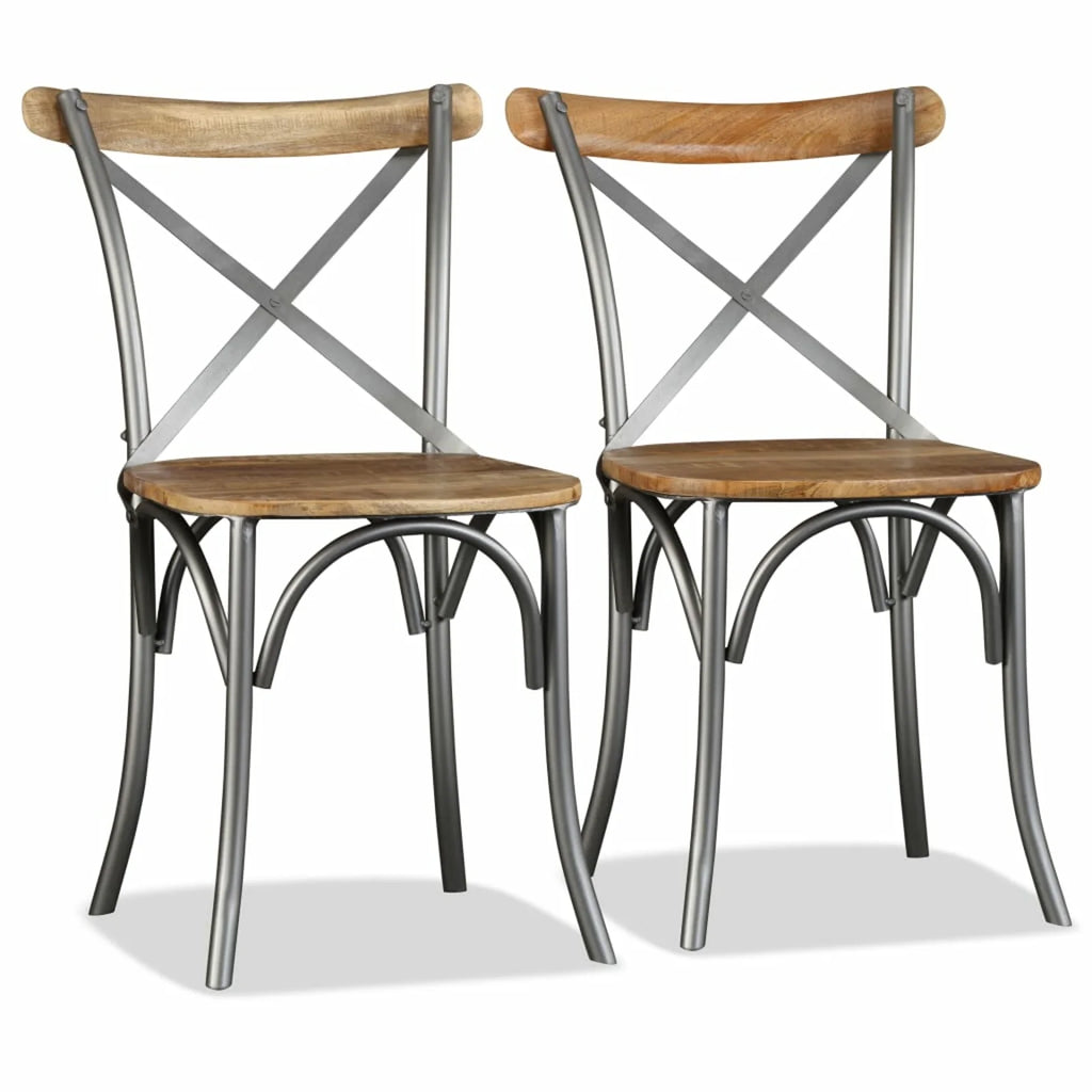 Dining Chairs 2 pcs Solid Mango Wood R43232
