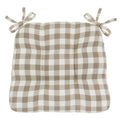 Beige Plaid Chair Cushion J2029
