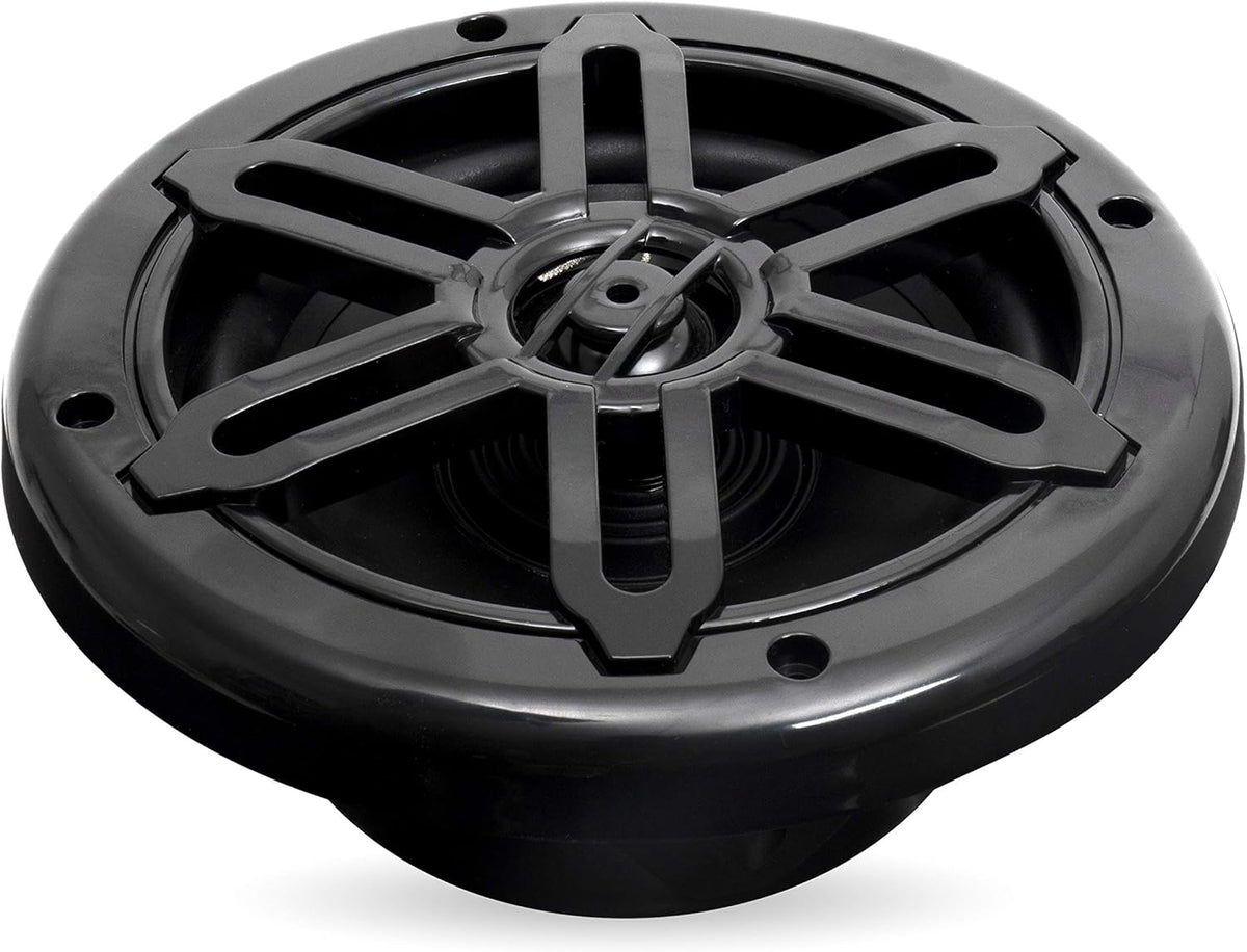 Four 1000 Watt Peak 6.5-inch 2-Way Marine Speakers with Bluetooth Amplifier B66720