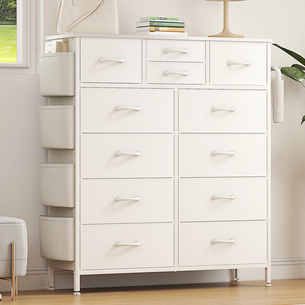 12 Drawer Fabric Dresser T2696