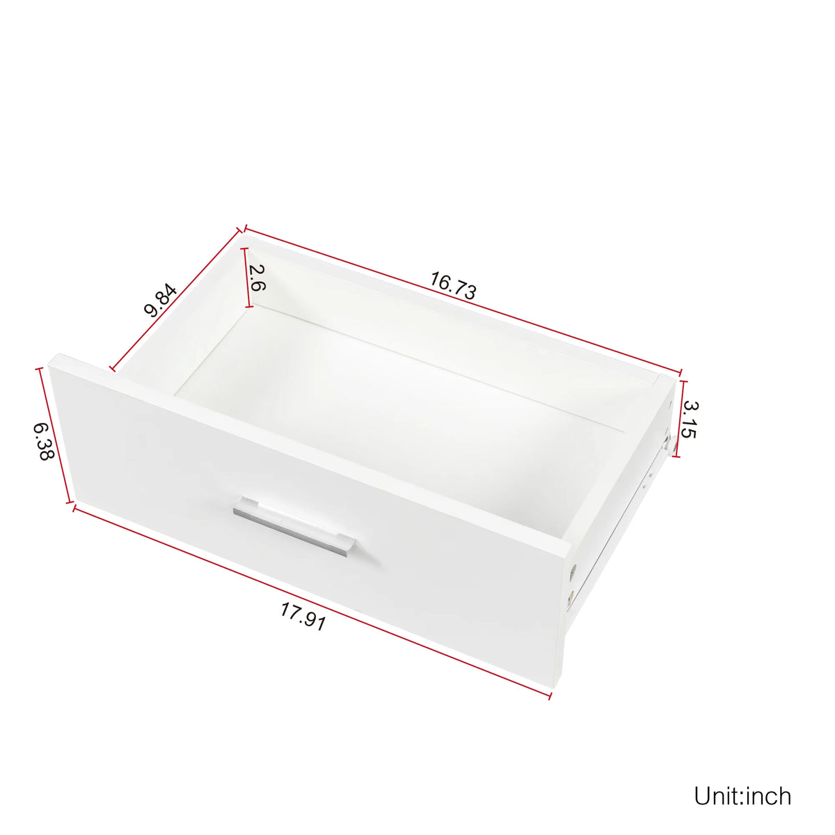 White Hair Desk with Storage V96203