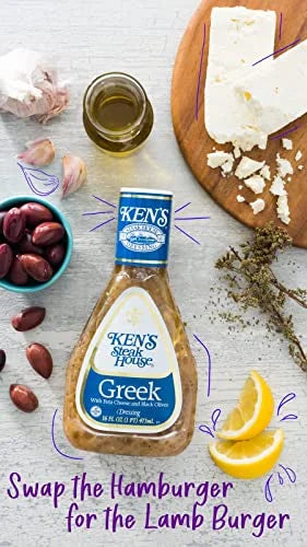 Greek Dressing with Feta Cheese & Black Olives 16 FL OZ (Pack of 6) R12102