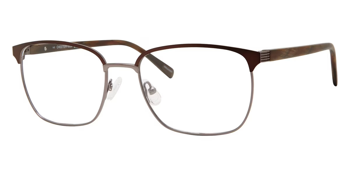 Brown Square Full Rim Eyeglasses F286
