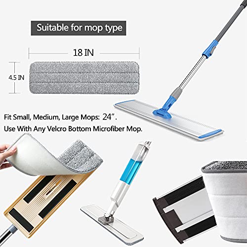 18 in Microfiber Flat Mop with 4 Pads U4653