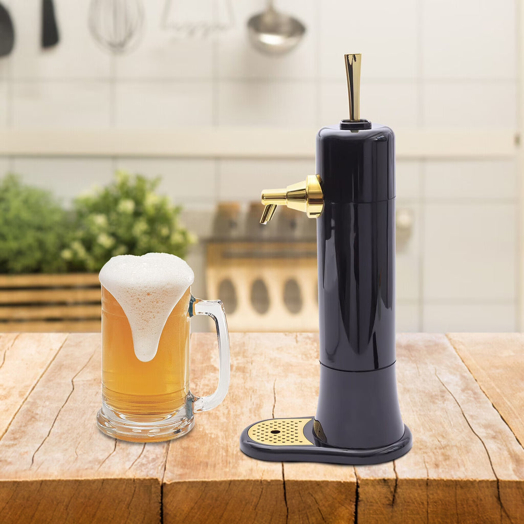 Black Beer Dispenser for Canned Bottled Beer V691