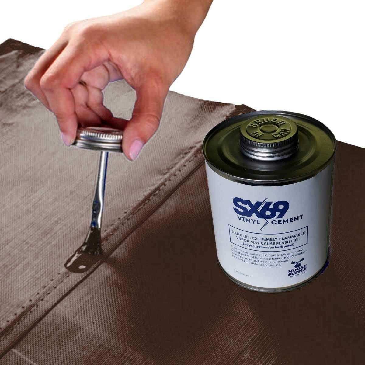 Blue Marble Vinyl Repair Kit with 4oz Glue E65105