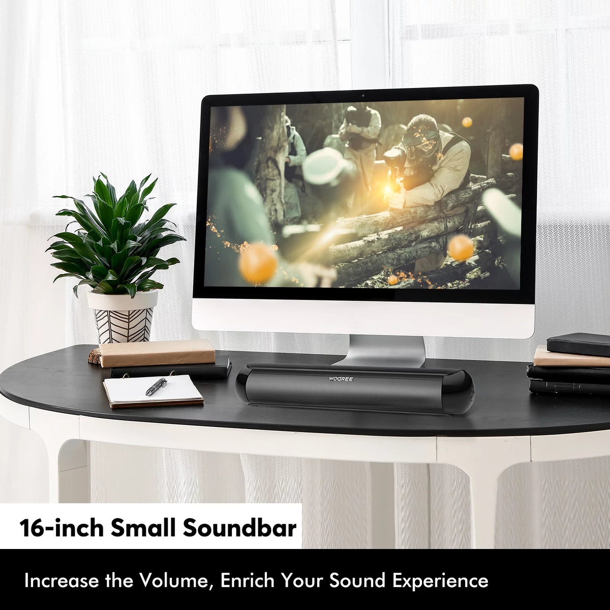 Small Soundbar with Subwoofer H8990
