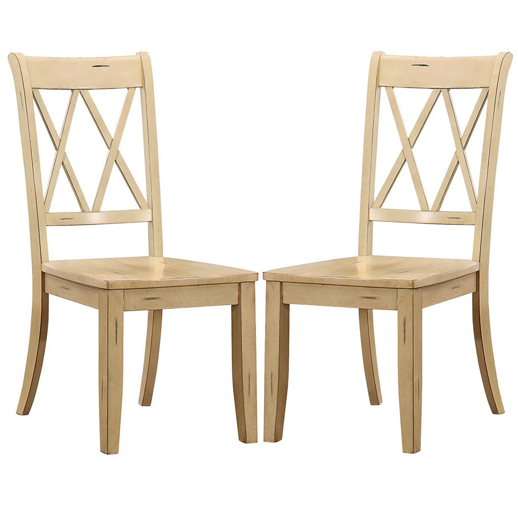 Pine Veneer Side Chair Set of 2 I8455