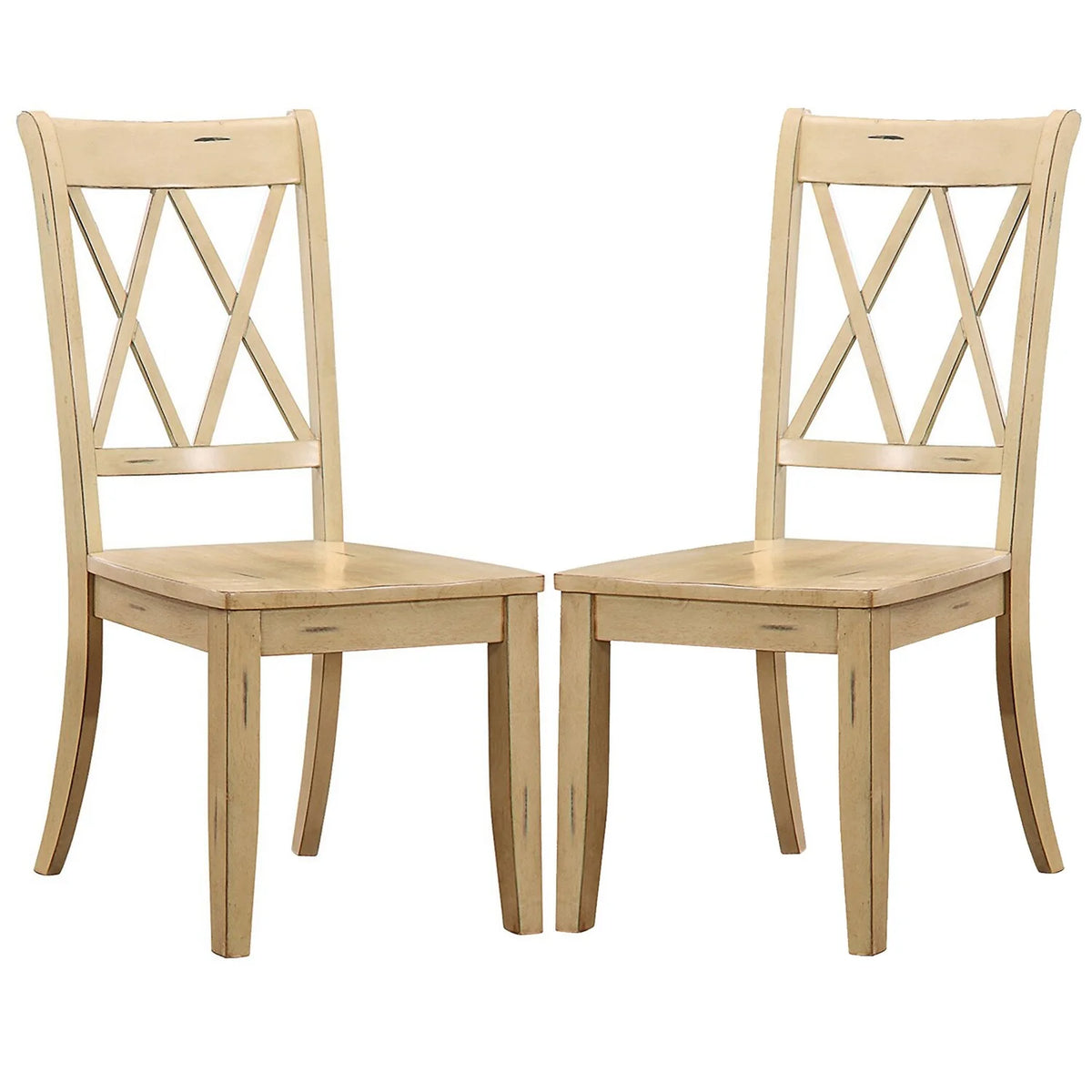 Pine Veneer Side Chair Set of 2 I8455