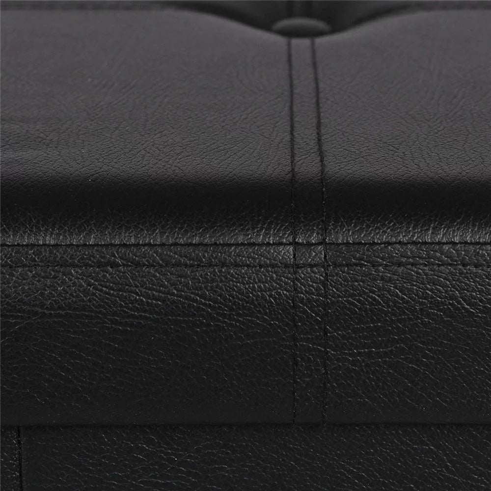Faux Leather Storage Ottoman Bench S829898