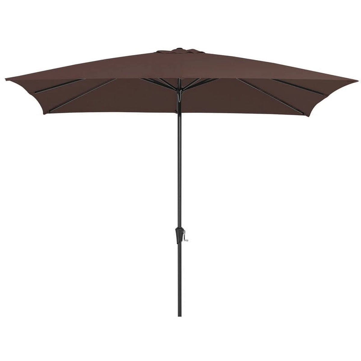 8 x 10 ft Outdoor Rectangular Patio Market Umbrella, Beige E44261