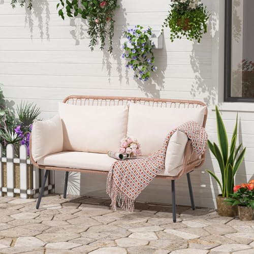 3 Pieces Patio Bistro Set with Round Glass Table L833