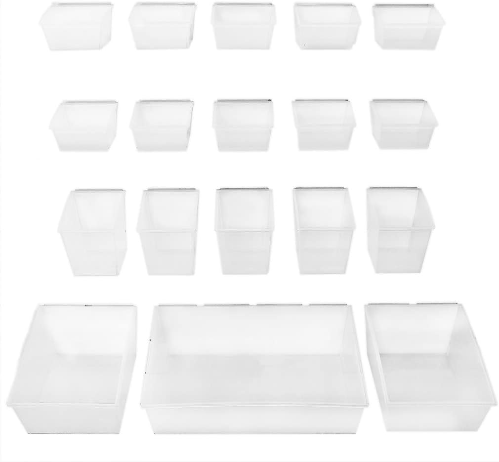 18-Piece Storage Bin Kit for PVC Slatwall J253088