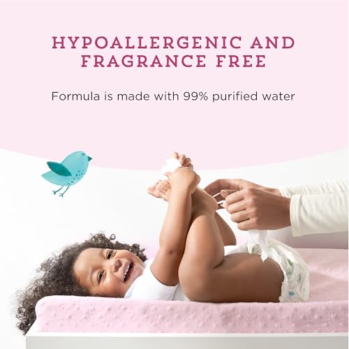 99% Water Based Baby Wipes, Hypoallergenic, Fragrance Free, 432 Count E45224