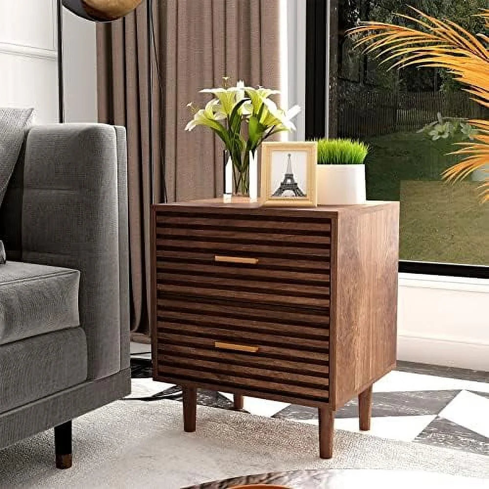 Set of 2 Nightstands with 2 Drawers B929517