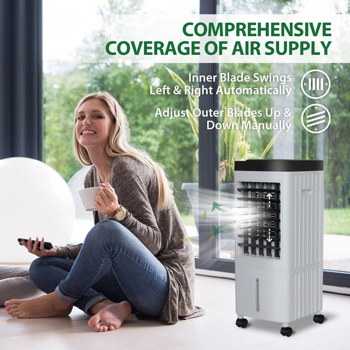 10L Portable Evaporative Cooler Humidifier Y334