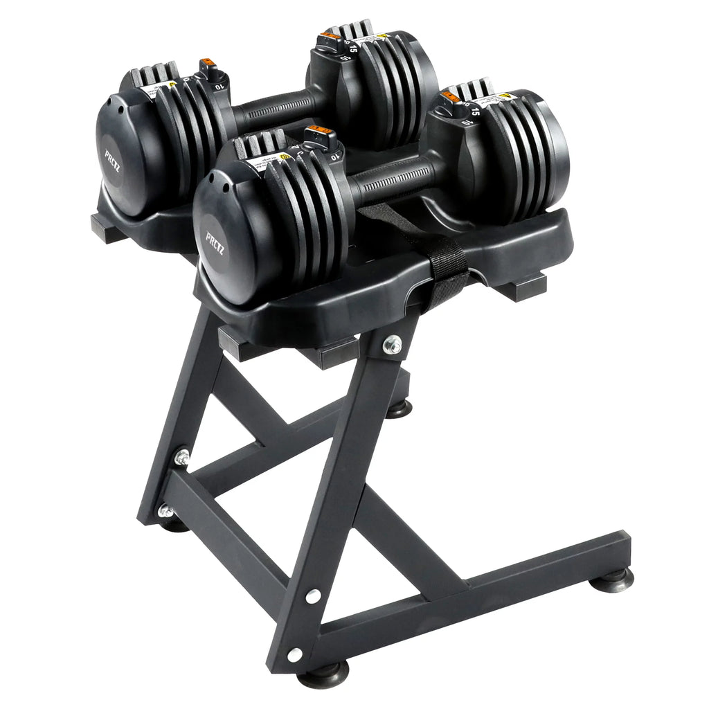 10-30lb Adjustable Dumbbell Pair with Stand P2630