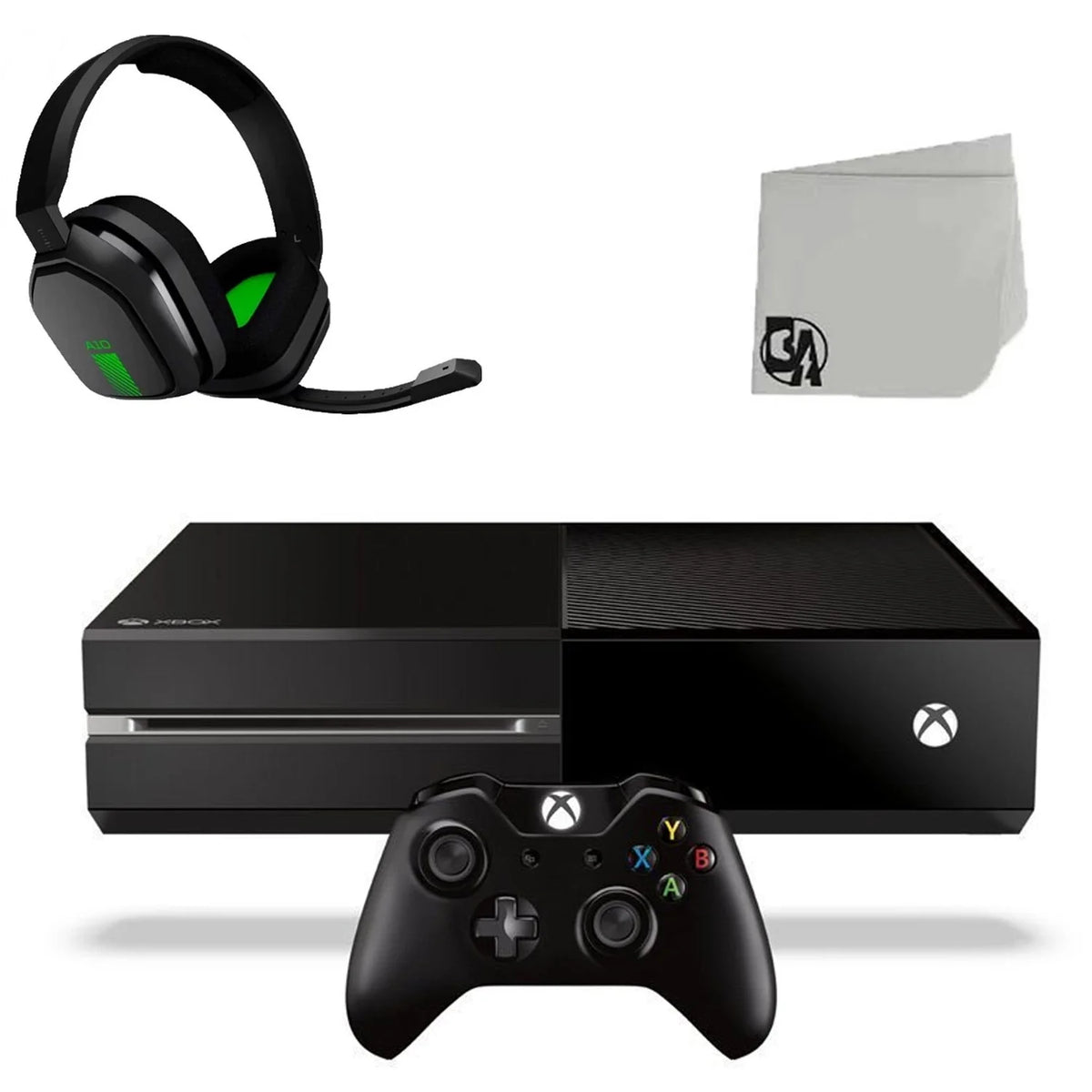 Xbox One 500GB Gaming Console Black with Gaming Headset C18404