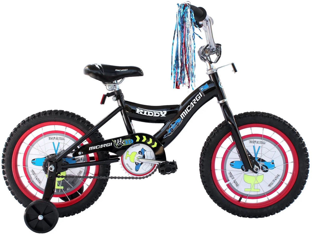 16 BMX Bicycle Coaster Brake One Piece Crank Chrome Rims Black Tire Kid's Bike Red G959388