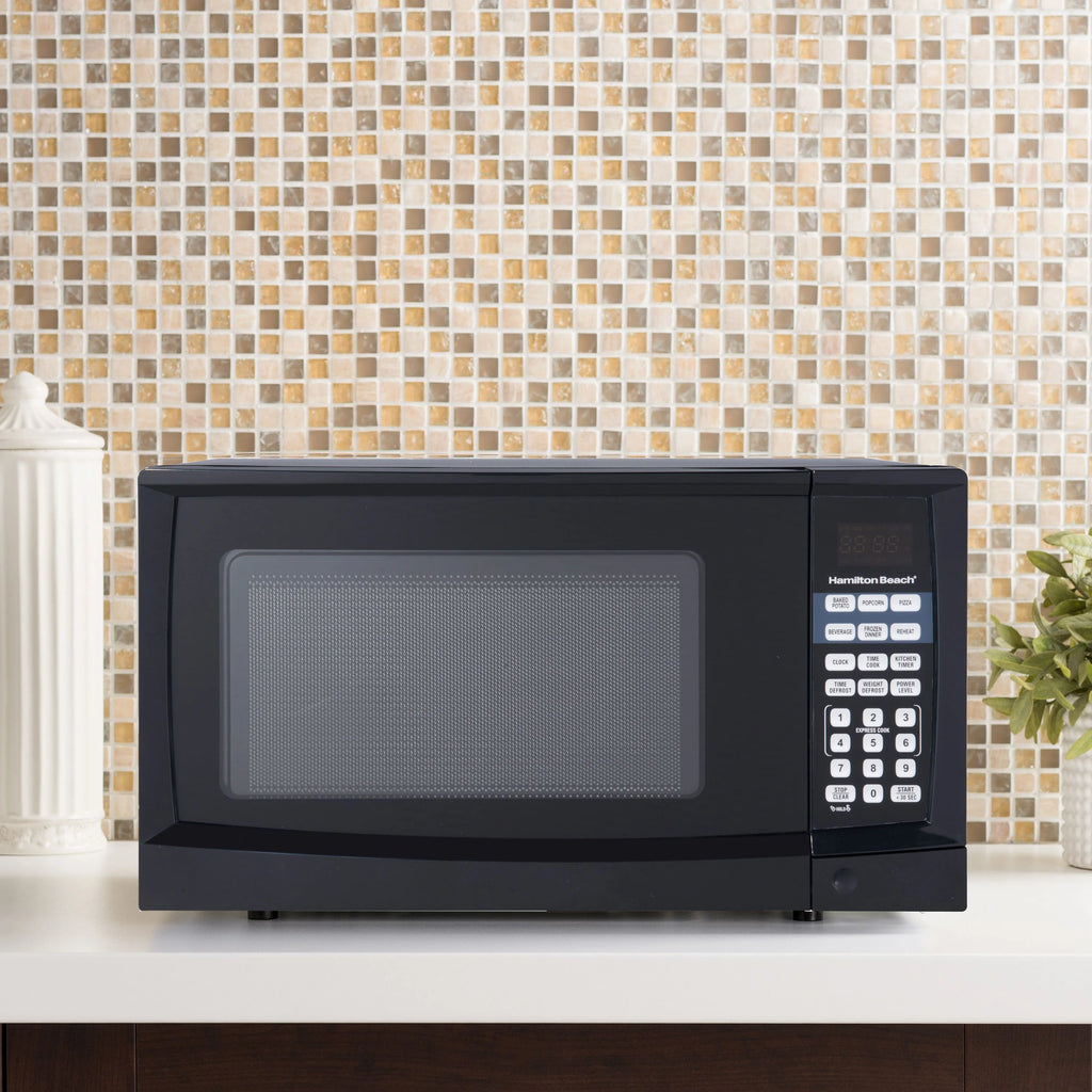 Black Digital Microwave L19796