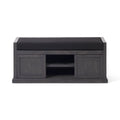 Acacia Wood Storage Bench with Cushion C85504