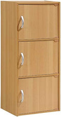 3 Shelf 3 Door Bookcase in Beech K60546